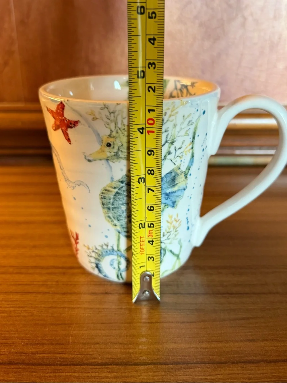Pier 1 Sea Life Ironstone Coffee Mug